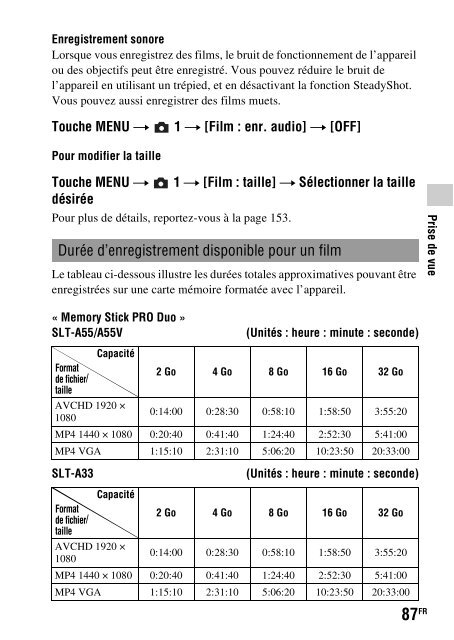 Sony SLT-A33 - SLT-A33 Consignes d&rsquo;utilisation Italien