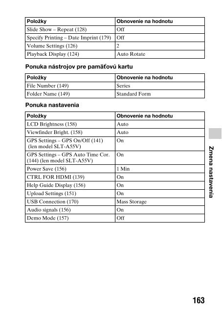 Sony SLT-A33 - SLT-A33 Consignes d&rsquo;utilisation Slovaque