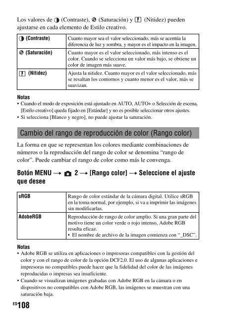 Sony SLT-A33 - SLT-A33 Consignes d&rsquo;utilisation Espagnol