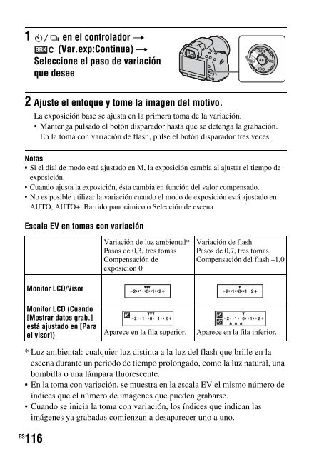 Sony SLT-A33 - SLT-A33 Consignes d&rsquo;utilisation Espagnol