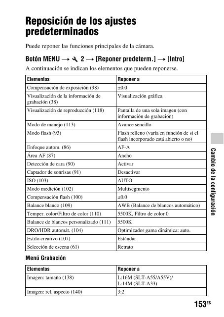 Sony SLT-A33 - SLT-A33 Consignes d&rsquo;utilisation Espagnol