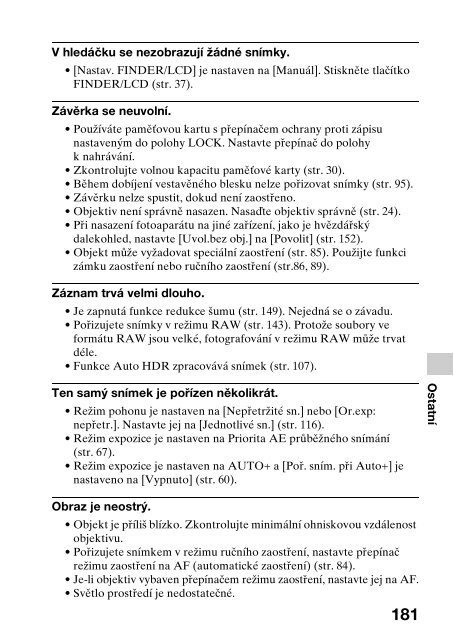 Sony SLT-A33 - SLT-A33 Consignes d&rsquo;utilisation Tch&egrave;que