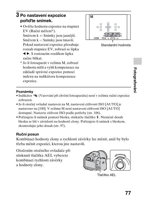 Sony SLT-A33 - SLT-A33 Consignes d&rsquo;utilisation Tch&egrave;que