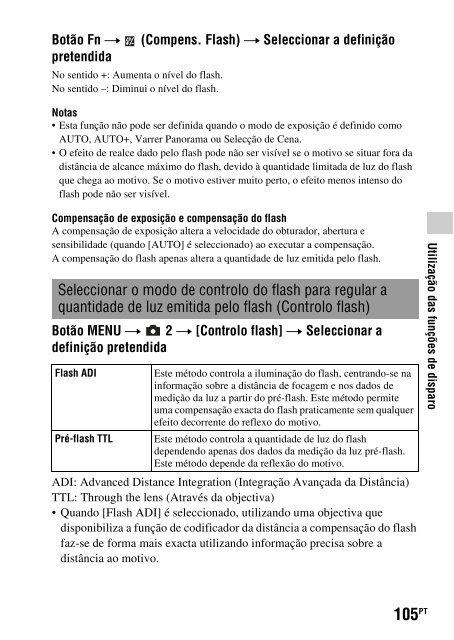 Sony SLT-A33 - SLT-A33 Consignes d&rsquo;utilisation Portugais