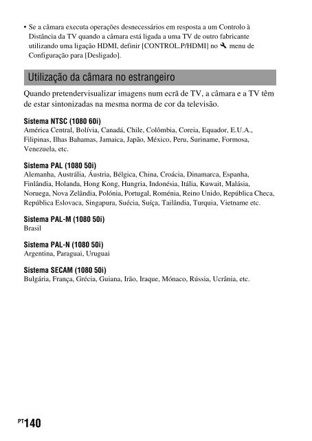 Sony SLT-A33 - SLT-A33 Consignes d&rsquo;utilisation Portugais