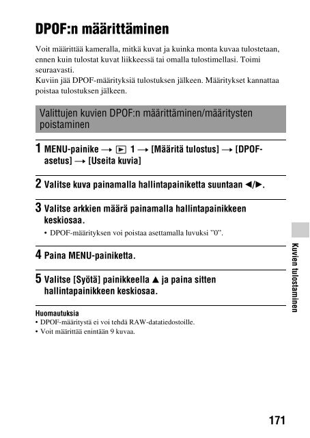 Sony SLT-A33 - SLT-A33 Consignes d&rsquo;utilisation Finlandais