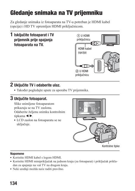 Sony SLT-A33 - SLT-A33 Mode d'emploi Croate