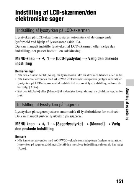 Sony SLT-A33 - SLT-A33 Consignes d&rsquo;utilisation Danois