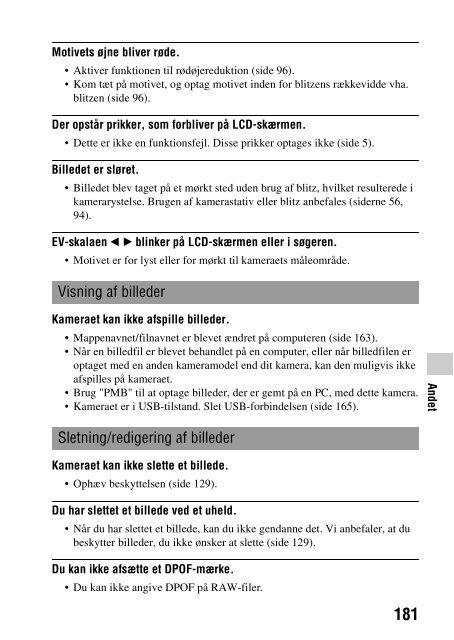 Sony SLT-A33 - SLT-A33 Consignes d&rsquo;utilisation Danois