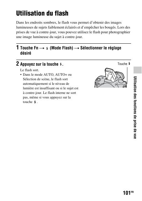 Sony SLT-A33 - SLT-A33 Consignes d&rsquo;utilisation Fran&ccedil;ais