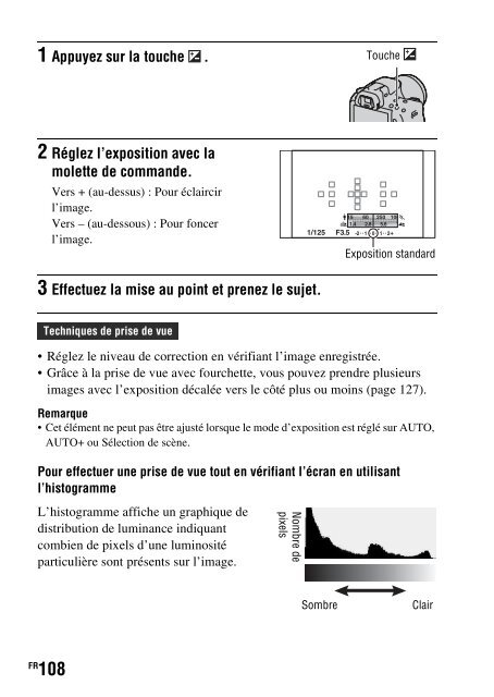 Sony SLT-A33 - SLT-A33 Consignes d&rsquo;utilisation Fran&ccedil;ais