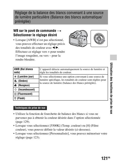 Sony SLT-A33 - SLT-A33 Consignes d&rsquo;utilisation Fran&ccedil;ais