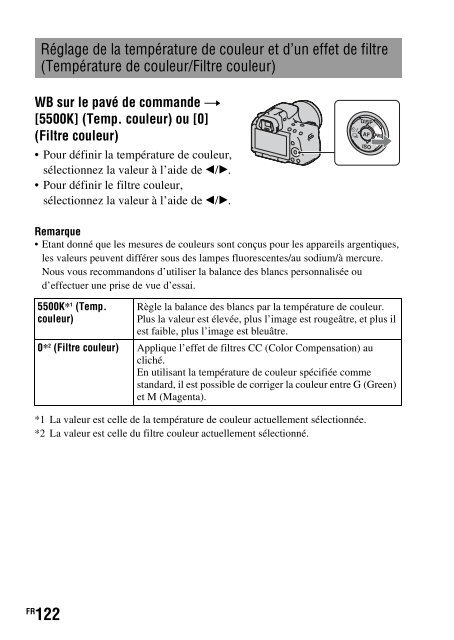 Sony SLT-A33 - SLT-A33 Consignes d&rsquo;utilisation Fran&ccedil;ais