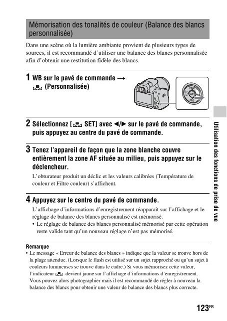 Sony SLT-A33 - SLT-A33 Consignes d&rsquo;utilisation Fran&ccedil;ais