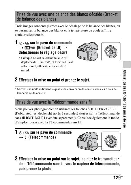 Sony SLT-A33 - SLT-A33 Consignes d&rsquo;utilisation Fran&ccedil;ais