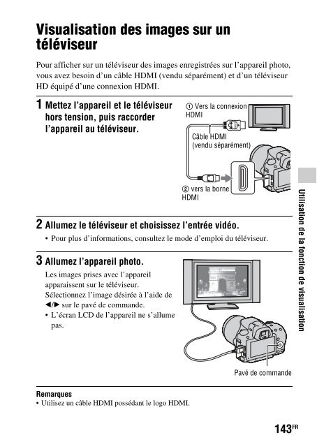 Sony SLT-A33 - SLT-A33 Consignes d&rsquo;utilisation Fran&ccedil;ais