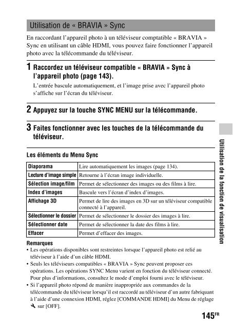 Sony SLT-A33 - SLT-A33 Consignes d&rsquo;utilisation Fran&ccedil;ais