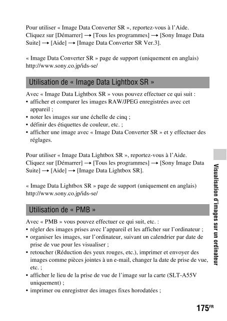 Sony SLT-A33 - SLT-A33 Consignes d&rsquo;utilisation Fran&ccedil;ais