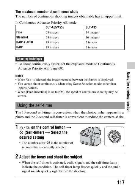 Sony SLT-A33 - SLT-A33 Consignes d&rsquo;utilisation Anglais