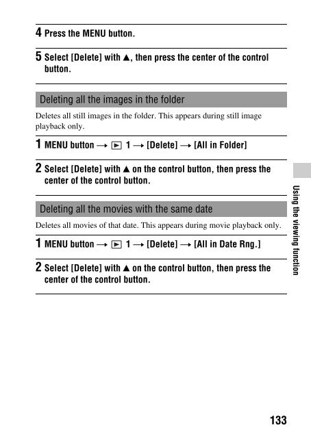 Sony SLT-A33 - SLT-A33 Consignes d&rsquo;utilisation Anglais