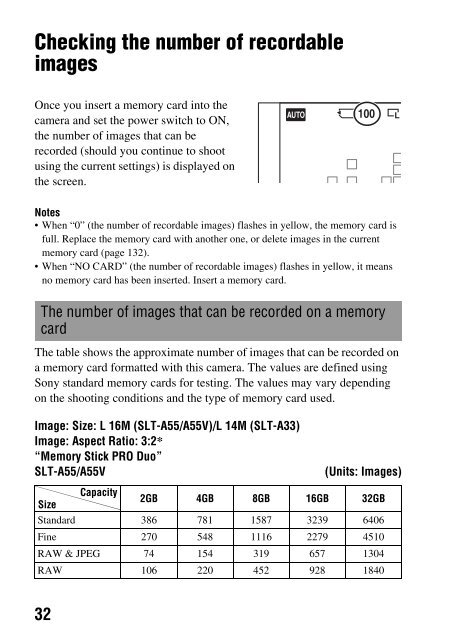 Sony SLT-A33 - SLT-A33 Consignes d&rsquo;utilisation Anglais