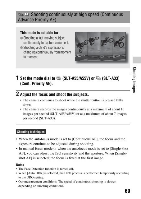 Sony SLT-A33 - SLT-A33 Consignes d&rsquo;utilisation Anglais