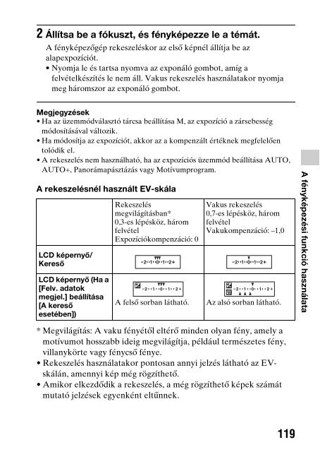 Sony SLT-A33 - SLT-A33 Consignes d&rsquo;utilisation Hongrois