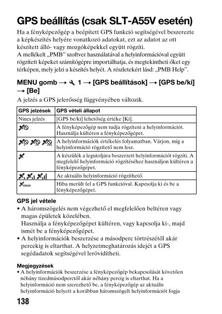Sony SLT-A33 - SLT-A33 Consignes d&rsquo;utilisation Hongrois