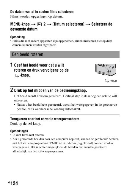 Sony SLT-A33 - SLT-A33 Consignes d&rsquo;utilisation N&eacute;erlandais