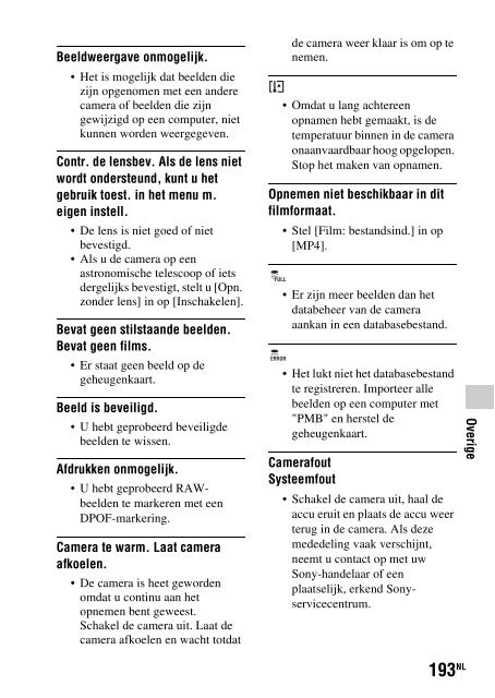 Sony SLT-A33 - SLT-A33 Consignes d&rsquo;utilisation N&eacute;erlandais