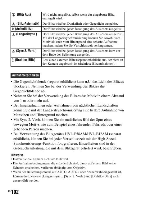 Sony SLT-A33 - SLT-A33 Consignes d&rsquo;utilisation Allemand