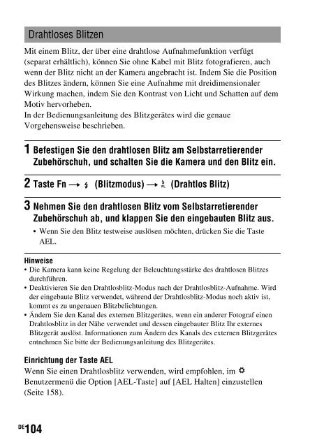 Sony SLT-A33 - SLT-A33 Consignes d&rsquo;utilisation Allemand