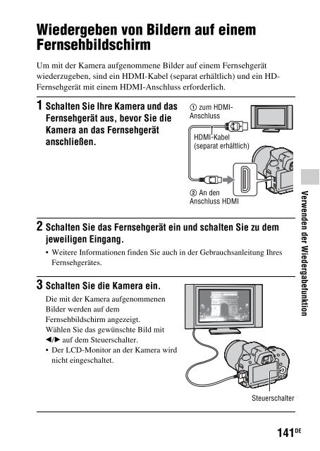 Sony SLT-A33 - SLT-A33 Consignes d&rsquo;utilisation Allemand