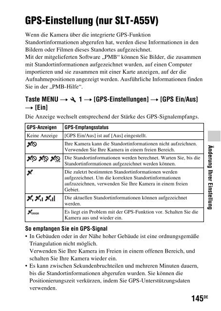 Sony SLT-A33 - SLT-A33 Consignes d&rsquo;utilisation Allemand