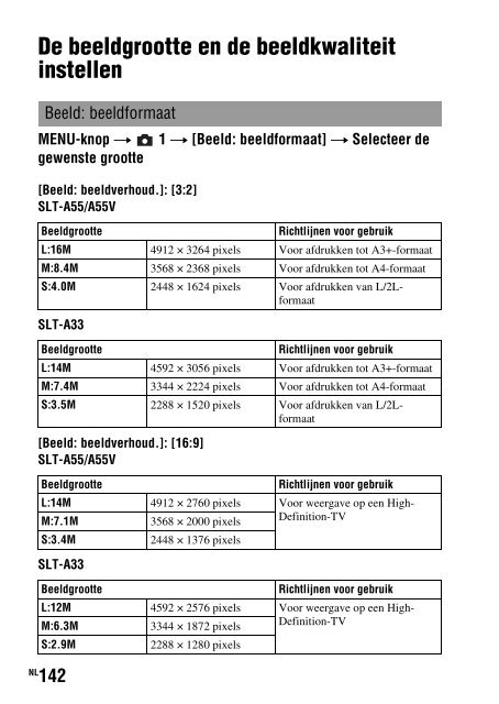 Sony SLT-A33 - SLT-A33 Consignes d&rsquo;utilisation Allemand