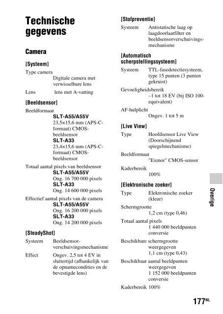 Sony SLT-A33 - SLT-A33 Consignes d&rsquo;utilisation Allemand