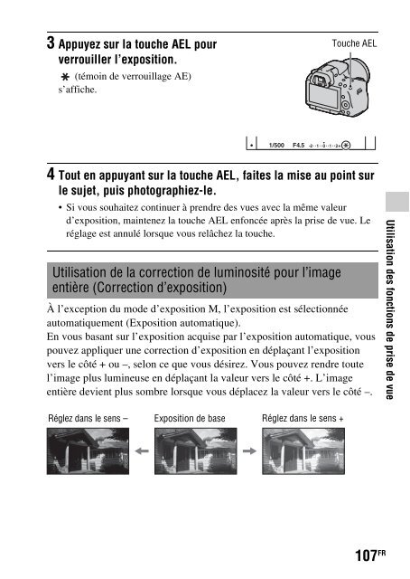 Sony SLT-A33 - SLT-A33 Consignes d&rsquo;utilisation