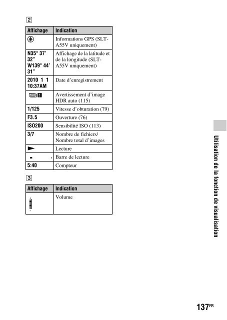 Sony SLT-A33 - SLT-A33 Consignes d&rsquo;utilisation