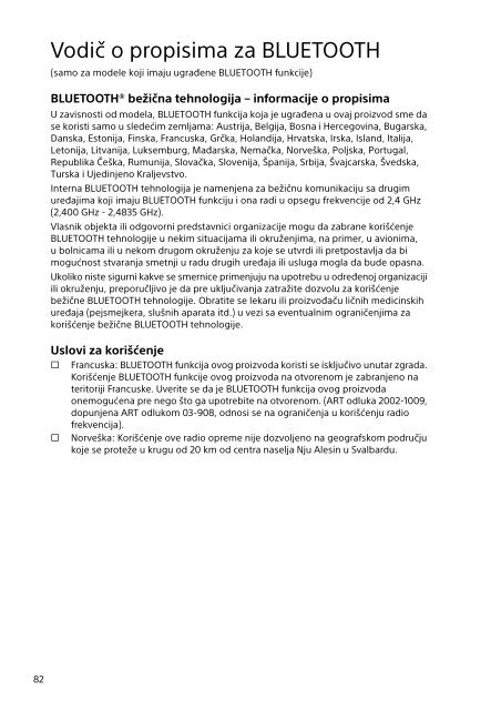 Sony SVE1712T1E - SVE1712T1E Documents de garantie Slov&eacute;nien