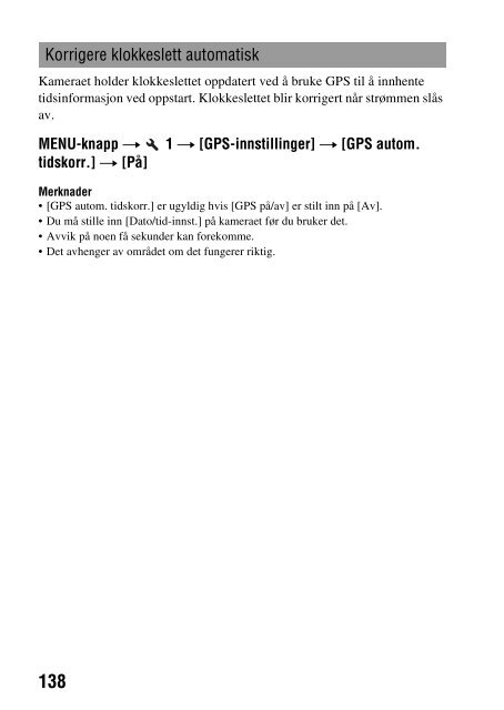 Sony SLT-A33 - SLT-A33 Consignes d&rsquo;utilisation Norv&eacute;gien