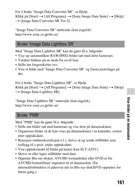 Sony SLT-A33 - SLT-A33 Consignes d&rsquo;utilisation Norv&eacute;gien