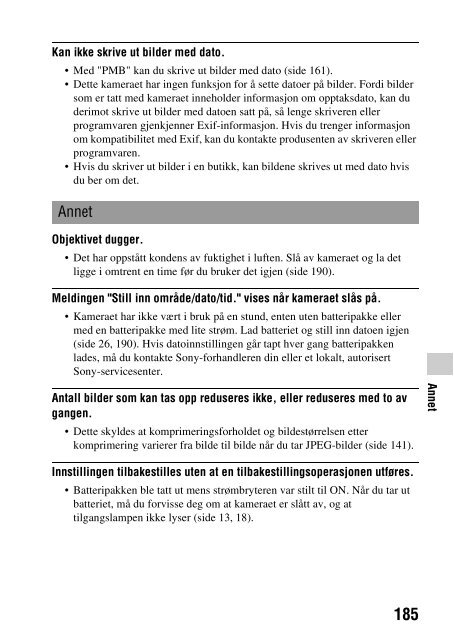 Sony SLT-A33 - SLT-A33 Consignes d&rsquo;utilisation Norv&eacute;gien