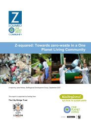 Towards zero-waste in a One Planet Living Community - BioRegional