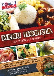 Menu Tiquicia