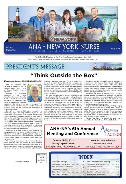 ANA New York Nurse - May 2018