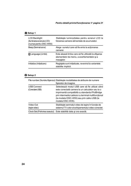 Sony DSC-W55 - DSC-W55 Guide de mise en route Roumain