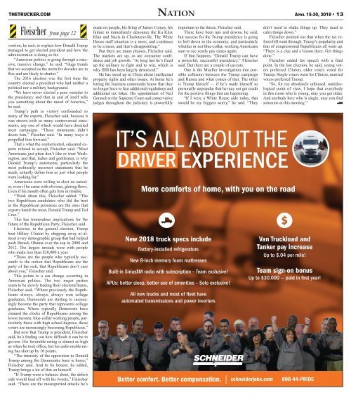 The Trucker Newspaper - April 15, 2018