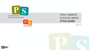 Style Guide - PS & PS Productions