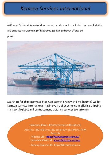 Kemsea Services International