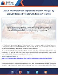 Active Pharmaceutical Ingredients (API) Market Analysis by Growth Rate and Trends with Forecast to 2025